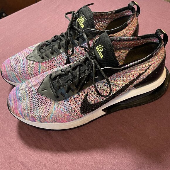 Nike Air Max FlyKnit Racer Men Multicolor Running Sneaker - Size 10.5 - Picture 1 of 10